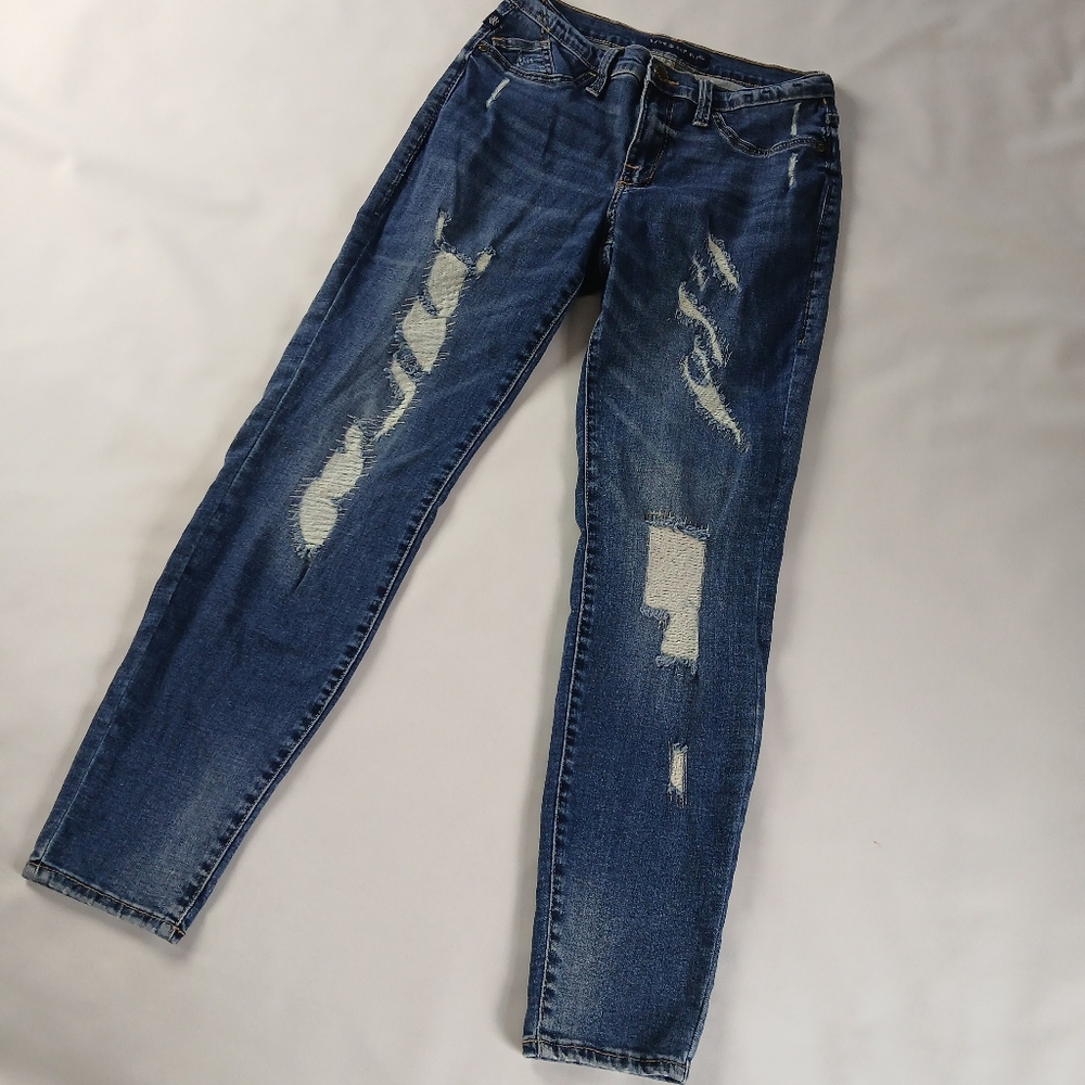 Rock & Republic Mid-rise Distressed Leggings Jegging Denim Jeans